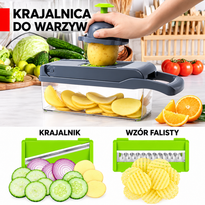 Szatkownica do Warzyw 12w1 – Bezpieczna, Szybka, Bez Noża